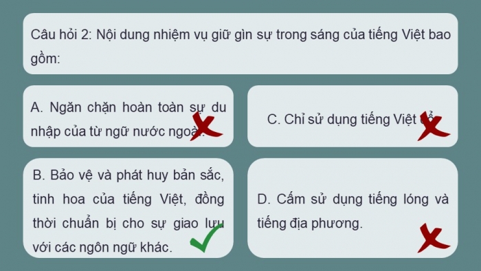 Giáo án điện tử Ngữ văn 12 cánh diều Bài 8: Giữ gìn và phát triển tiếng Việt