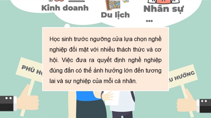 Giáo án điện tử Hoạt động trải nghiệm 12 chân trời bản 2 Chủ đề 7: Phân tích xu hướng phát triển nghề và thị trường lao động (P1)