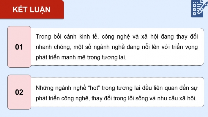 Giáo án điện tử Hoạt động trải nghiệm 12 chân trời bản 2 Chủ đề 8: Quyết định lựa chọn nghề nghiệp cho bản thân (P1)