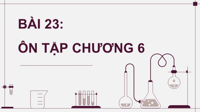 Giáo án điện tử Hoá học 12 kết nối Bài 23: Ôn tập chương 6