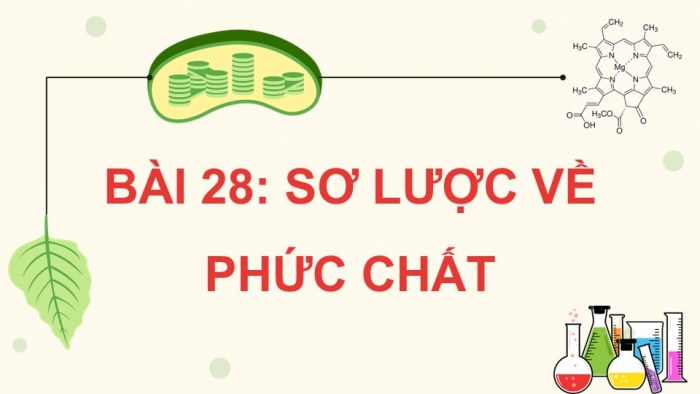 Giáo án điện tử Hoá học 12 kết nối Bài 28: Sơ lược về phức chất