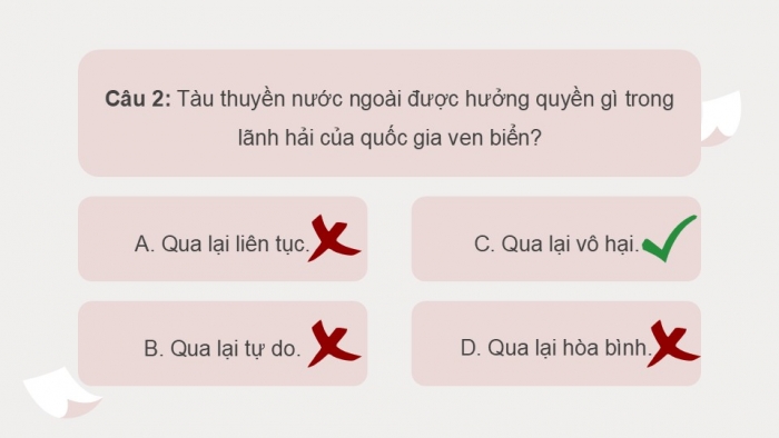 Giáo án điện tử Kinh tế pháp luật 12 chân trời Bài 15: Một số nội dung cơ bản của Công pháp quốc tế về dân cư, lãnh thổ, biên giới quốc gia (P2)