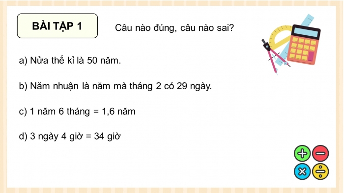 Giáo án điện tử Toán 5 chân trời Bài 82: Em làm được những gì?