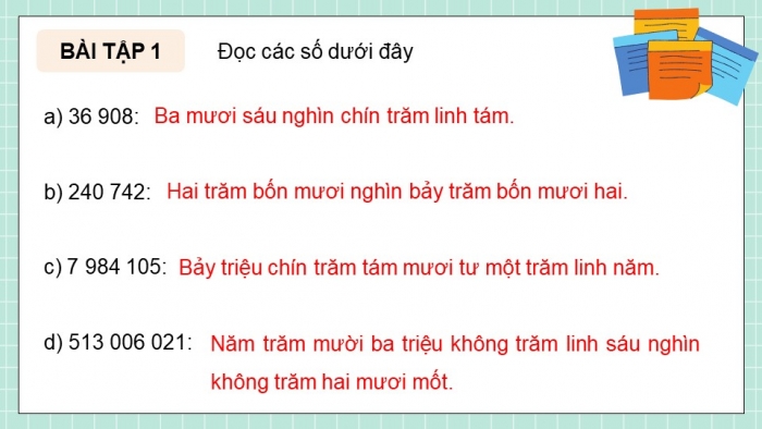 Giáo án điện tử Toán 5 chân trời Bài 87: Ôn tập số tự nhiên