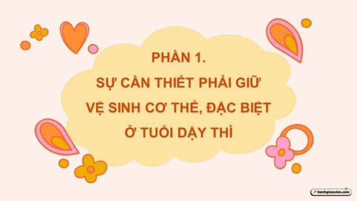 Giáo án điện tử Khoa học 5 chân trời Bài 25: Chăm sóc sức khỏe tuổi dậy thì