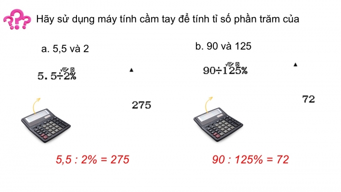 Giáo án PPT dạy thêm Toán 5 Chân trời bài 60: Sử dụng máy tính cầm tay