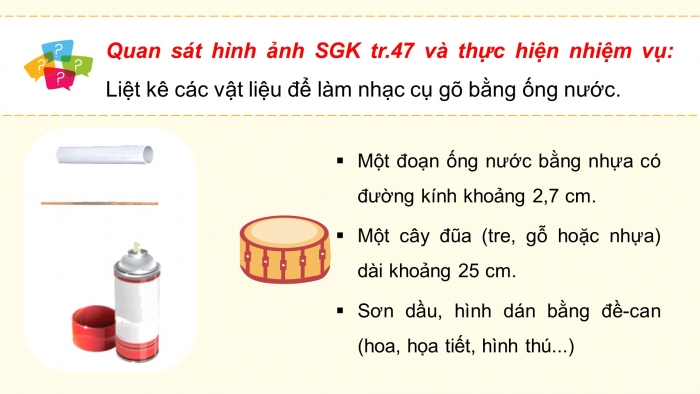 Giáo án điện tử Âm nhạc 5 chân trời Tiết 3: Làm nhạc cụ gõ bằng ống nước, Bài đọc nhạc số 4