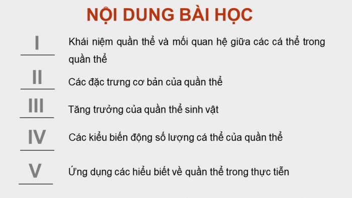 Giáo án điện tử Sinh học 12 kết nối Bài 24: Sinh thái học quần thể