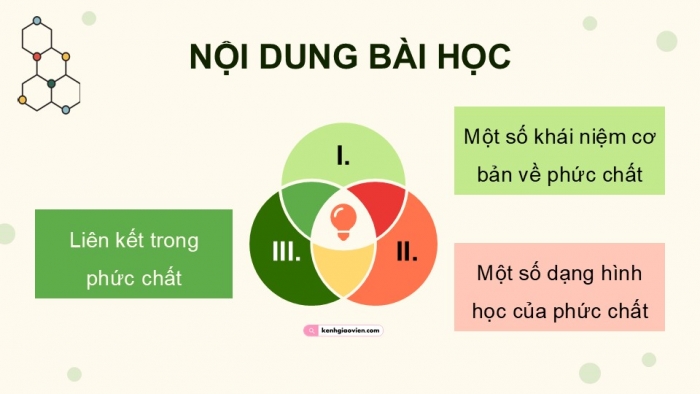 Giáo án điện tử Hoá học 12 kết nối Bài 28: Sơ lược về phức chất