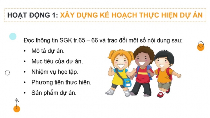 Giáo án điện tử Công nghệ 5 chân trời Dự án: Em làm mô hình xe chạy bằng năng lượng mặt trời