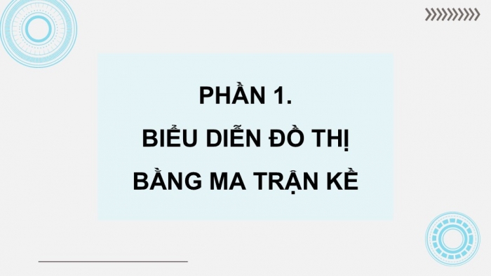 Giáo án điện tử chuyên đề Khoa học máy tính 12 cánh diều Bài 2: Biểu diễn đồ thị trên máy tính