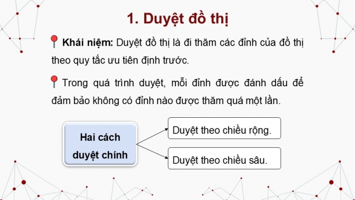 Giáo án điện tử chuyên đề Khoa học máy tính 12 cánh diều Bài 4: Duyệt đồ thị