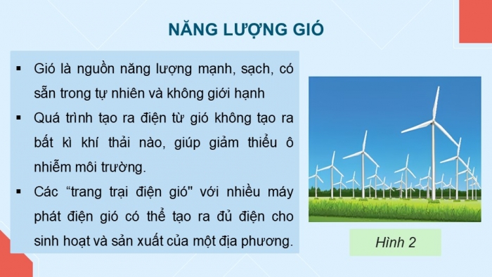 Giáo án điện tử Công nghệ 5 kết nối Bài 8: Mô hình máy phát điện gió