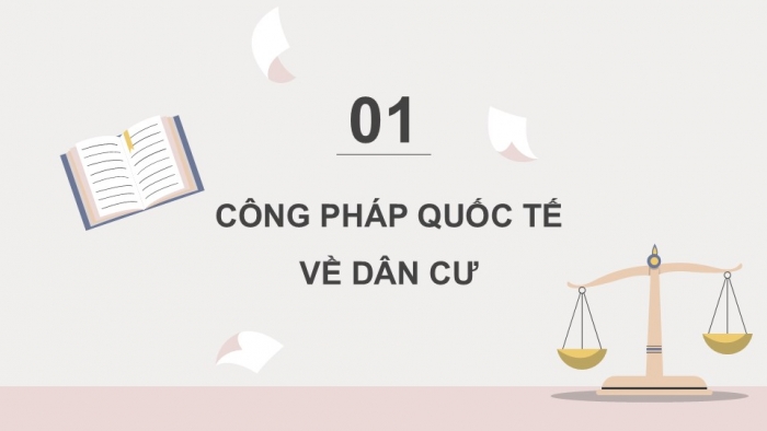 Giáo án điện tử Kinh tế pháp luật 12 chân trời Bài 15: Một số nội dung cơ bản của Công pháp quốc tế về dân cư, lãnh thổ, biên giới quốc gia