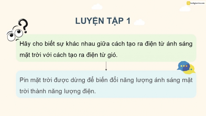 Giáo án điện tử Công nghệ 5 kết nối Bài 9: Mô hình điện mặt trời