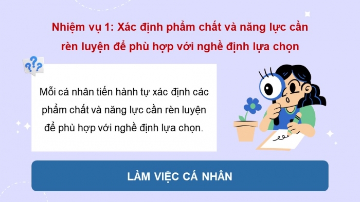 Giáo án điện tử Hoạt động trải nghiệm 12 cánh diều Chủ đề 9: Sẵn sàng bước vào thế giới nghề nghiệp (P2)