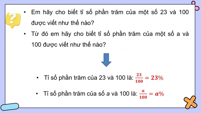 Giáo án PPT dạy thêm Toán 5 Chân trời bài 56: Tỉ số phần trăm