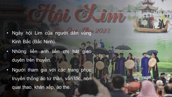 Giáo án điện tử Âm nhạc 5 chân trời Tiết 1: Khám phá Các làn điệu dân ca Việt Nam, Hát Trống cơm