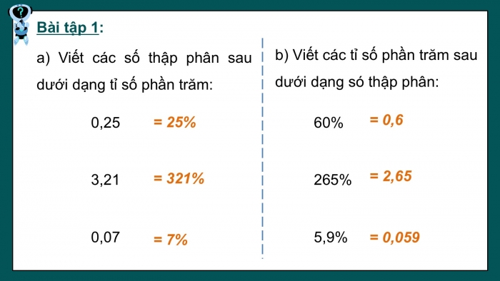 Giáo án PPT dạy thêm Toán 5 Chân trời bài 63: Em làm được những gì?