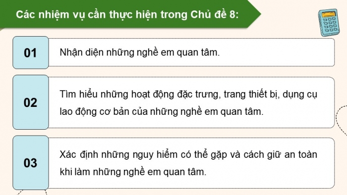 Giáo án điện tử Hoạt động trải nghiệm 9 chân trời bản 1 Chủ đề 8 Tuần 26