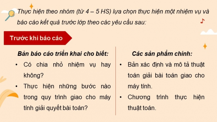 Giáo án điện tử Tin học 9 cánh diều Chủ đề F Bài 4: Dùng máy tính để giải quyết bài toán