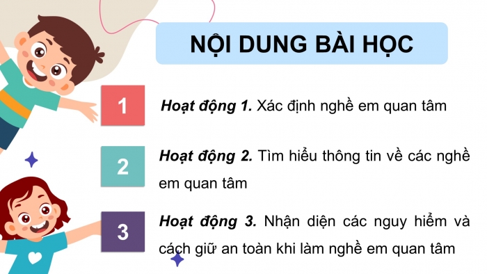 Giáo án điện tử Hoạt động trải nghiệm 9 cánh diều Chủ đề 8 - Hoạt động giáo dục 1: Nghề em quan tâm