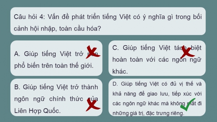 Giáo án điện tử Ngữ văn 12 cánh diều Bài 8: Giữ gìn và phát triển tiếng Việt