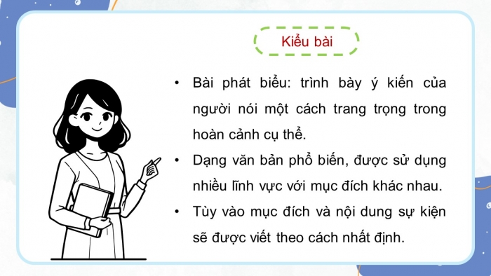 Giáo án điện tử Ngữ văn 12 cánh diều Bài 9: Viết bài phát biểu trong lễ phát động một phong trào hoặc một hoạt động xã hội