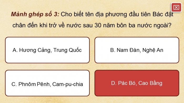 Giáo án điện tử Lịch sử 12 cánh diều Bài 15: Hồ Chí Minh - Anh hùng giải phóng dân tộc