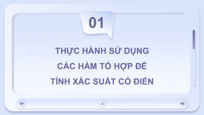 Giáo án điện tử chuyên đề Tin học ứng dụng 12 cánh diều Bài 1: Hàm tổ hợp, hàm ngẫu nhiên và lấy mẫu ngẫu nhiên