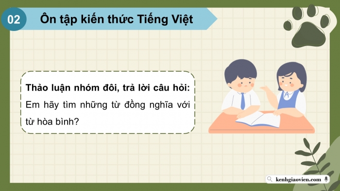 Giáo án PPT dạy thêm Tiếng Việt 5 chân trời bài 8: Bài đọc Sự sụp đổ của chế độ a-pác-thai. Mở rộng vốn từ Hòa bình. Tìm ý cho đoạn văn giới thiệu về nhân vật trong một cuốn sách đã đọc