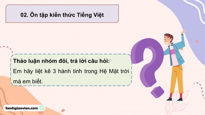 Giáo án PPT dạy thêm Tiếng Việt 5 chân trời bài 5: Bài đọc Bên ngoài Trái Đất. Mở rộng vốn từ Khám phá. Luyện tập tìm ý cho đoạn văn nêu lí do tán thành hoặc phản đối một hiện tượng, sự việc