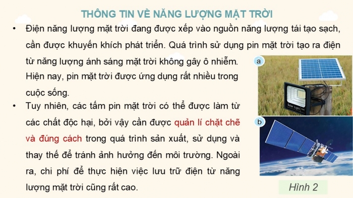 Giáo án điện tử Công nghệ 5 kết nối Bài 9: Mô hình điện mặt trời