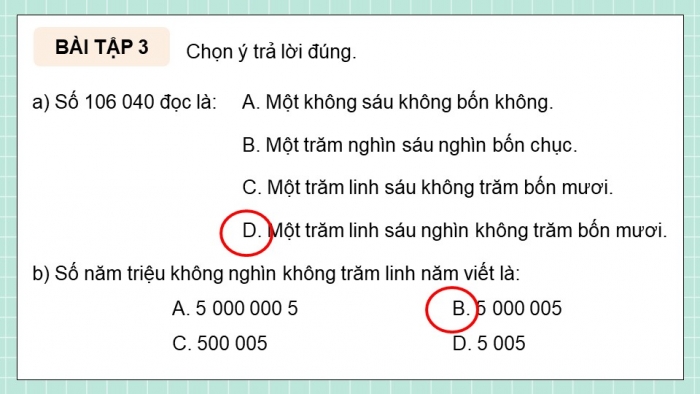 Giáo án điện tử Toán 5 chân trời Bài 87: Ôn tập số tự nhiên