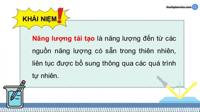 Giáo án điện tử KHTN 9 kết nối - Phân môn Vật lí Bài 17: Một số dạng năng lượng tái tạo