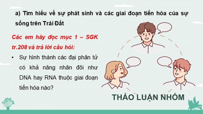 Giáo án điện tử KHTN 9 chân trời - Phân môn Sinh học Bài 48: Phát sinh và phát triển của sự sống trên Trái Đất