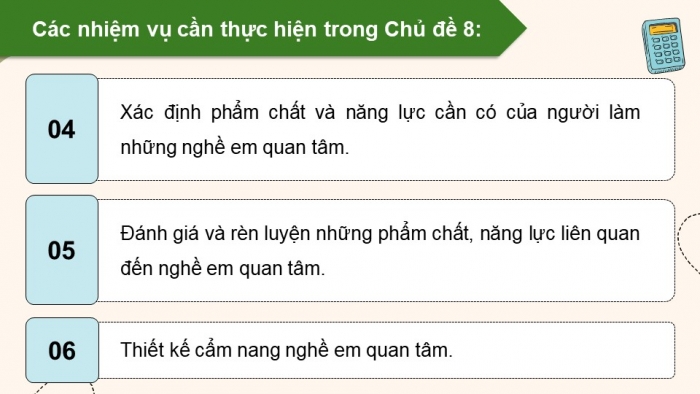 Giáo án điện tử Hoạt động trải nghiệm 9 chân trời bản 1 Chủ đề 8 Tuần 26