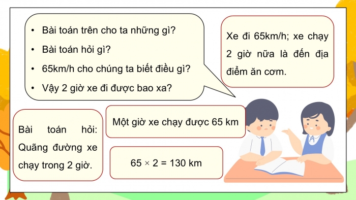 Giáo án điện tử Toán 5 kết nối Bài 60: Quãng đường, thời gian của một chuyển động đều