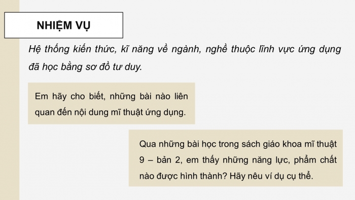 Giáo án điện tử Mĩ thuật 9 chân trời bản 2 Bài Trưng bày cuối năm