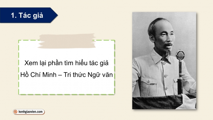 Giáo án điện tử Ngữ văn 12 chân trời Bài 8: Nguyên tiêu (Hồ Chí Minh)