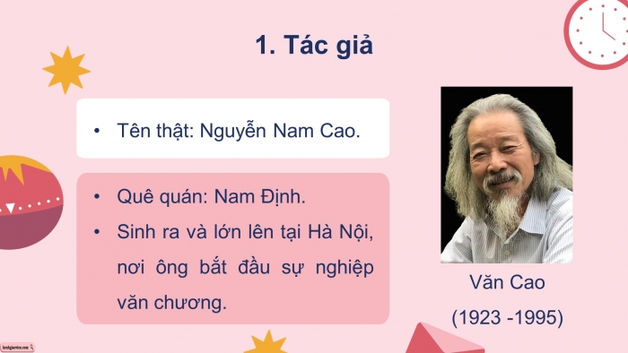 Giáo án điện tử Ngữ văn 12 cánh diều Bài 8: Thời gian (Văn Cao)