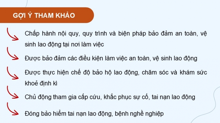 Giáo án điện tử Hoạt động trải nghiệm 12 chân trời bản 2 Chủ đề 7: Phân tích xu hướng phát triển nghề và thị trường lao động (P2)