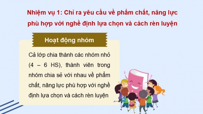 Giáo án điện tử Hoạt động trải nghiệm 12 chân trời bản 2 Chủ đề 8: Quyết định lựa chọn nghề nghiệp cho bản thân (P2)