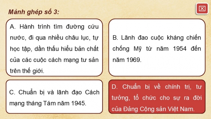 Giáo án điện tử Lịch sử 12 kết nối Bài 16: Hồ Chí Minh - Anh hùng giải phóng dân tộc