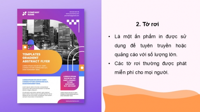 Giáo án điện tử Ngữ văn 9 cánh diều Bài 10: Viết quảng cáo hoặc tờ rơi về một sản phẩm hay một hoạt động