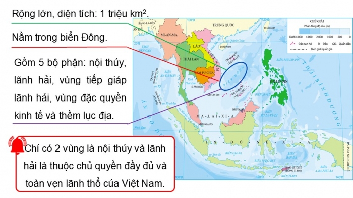 Giáo án điện tử Địa lí 9 chân trời Bài 23: Phát triển tổng hợp kinh tế và bảo vệ tài nguyên, môi trường biển đảo