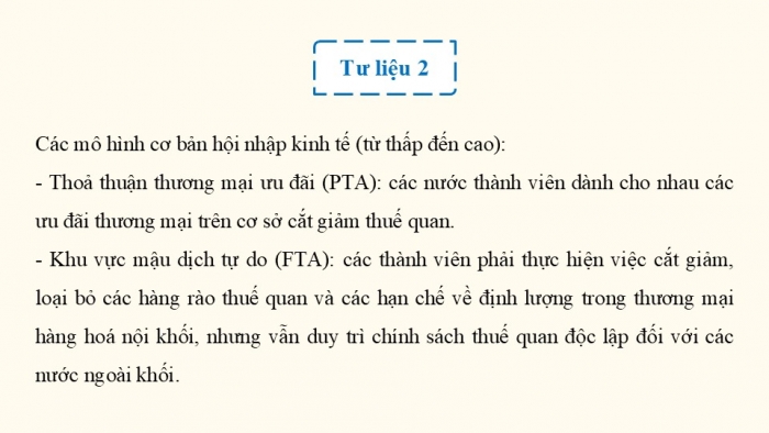 Giáo án điện tử chuyên đề Lịch sử 12 chân trời CĐ 3 Phần 1: Một số khái niệm (b. Hội nhập quốc tế)