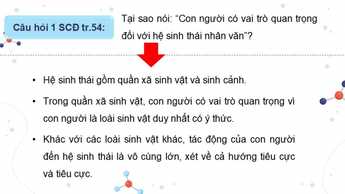 Giáo án điện tử chuyên đề Sinh học 12 chân trời Bài 8: Khái niệm và giá trị của sinh thái nhân văn