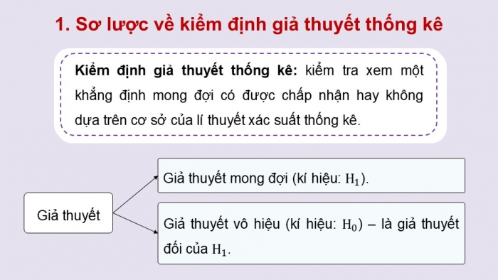 Giáo án điện tử chuyên đề Tin học ứng dụng 12 cánh diều Bài 7: Kiểm định giả thuyết thống kê và phân tích tương quan tuyến tính