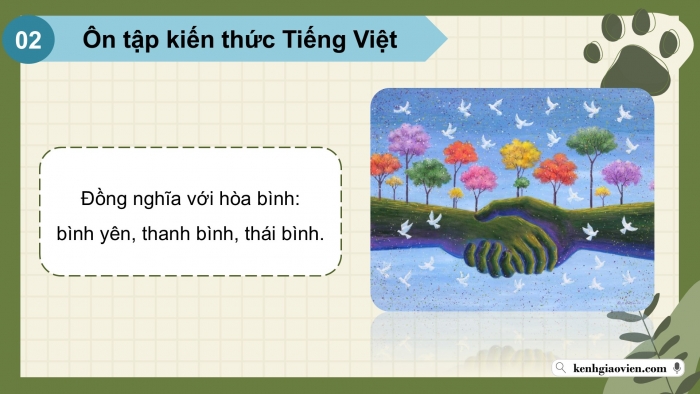 Giáo án PPT dạy thêm Tiếng Việt 5 chân trời bài 8: Bài đọc Sự sụp đổ của chế độ a-pác-thai. Mở rộng vốn từ Hòa bình. Tìm ý cho đoạn văn giới thiệu về nhân vật trong một cuốn sách đã đọc